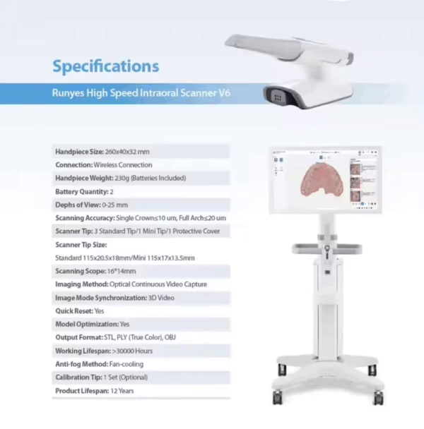 Runyes V6 Wireless Intraoral Scanner - Image 4