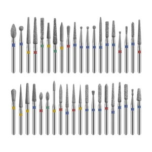 50Pcs/Bag Dental Diamond Burs Drill FG 1.6mm Bur For High Speed Handpiece Denspay Dental Bur Polishing Whitening Lab Material