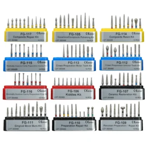 Dental Diamond FG Burs Drills Set Dentist High Speed Handpiece Polishing Teeth Whitening Tools Kit Dentistry Equipment