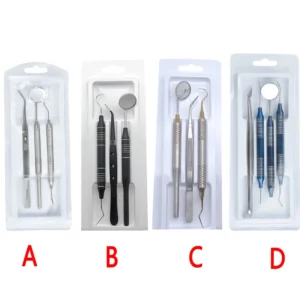 Dental Oral Cleaning Kit Scraper Mirror Scaler Set Plaque Remover Stainless Steel Care High Temperature Dentist Oral Care Tools