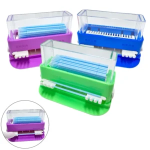 Dental Micro Applicator Dispenser Box Disposable Brush Stick Storage Holder Cotton Tip Container Case Dentist Organizer Tools